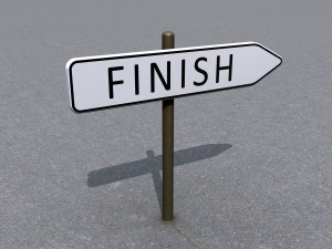 Finish-sign